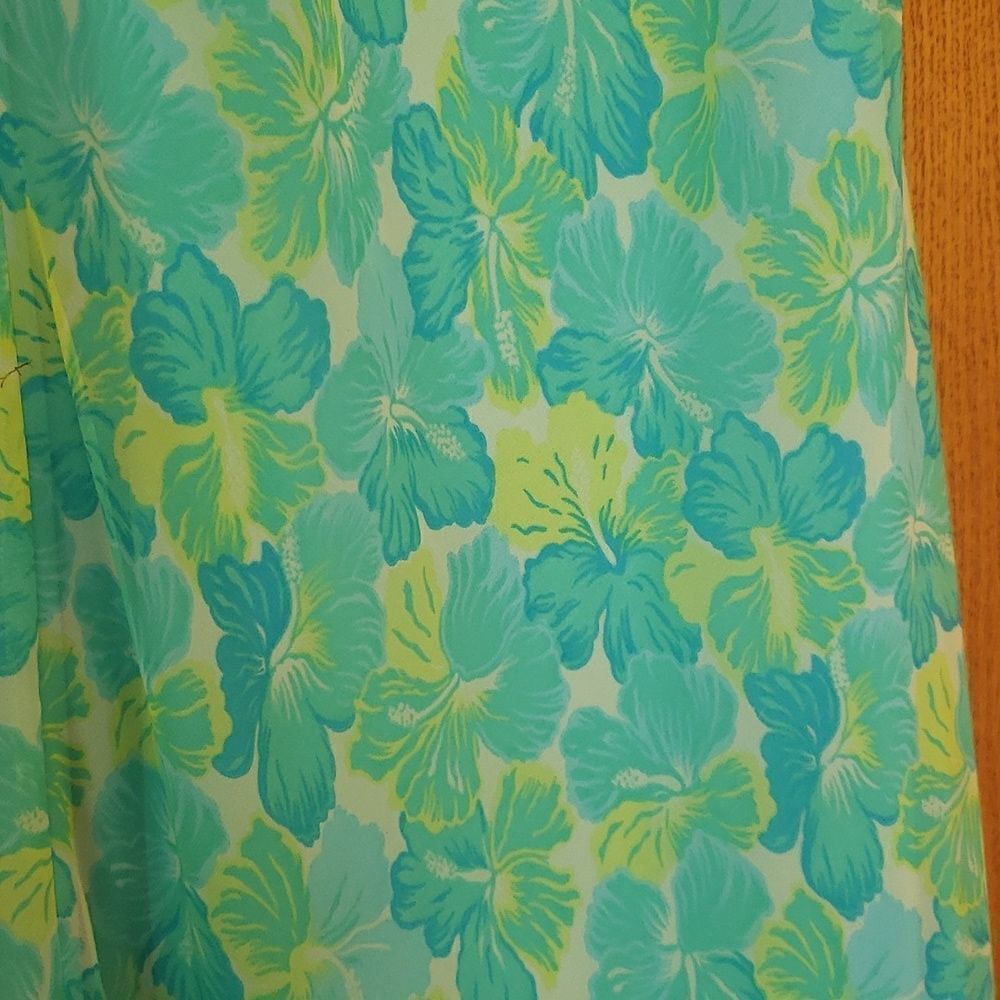 Lovely Dressbarn Blue Yellow Floral Formal Dress Sz 6 - Picture 2 of 8